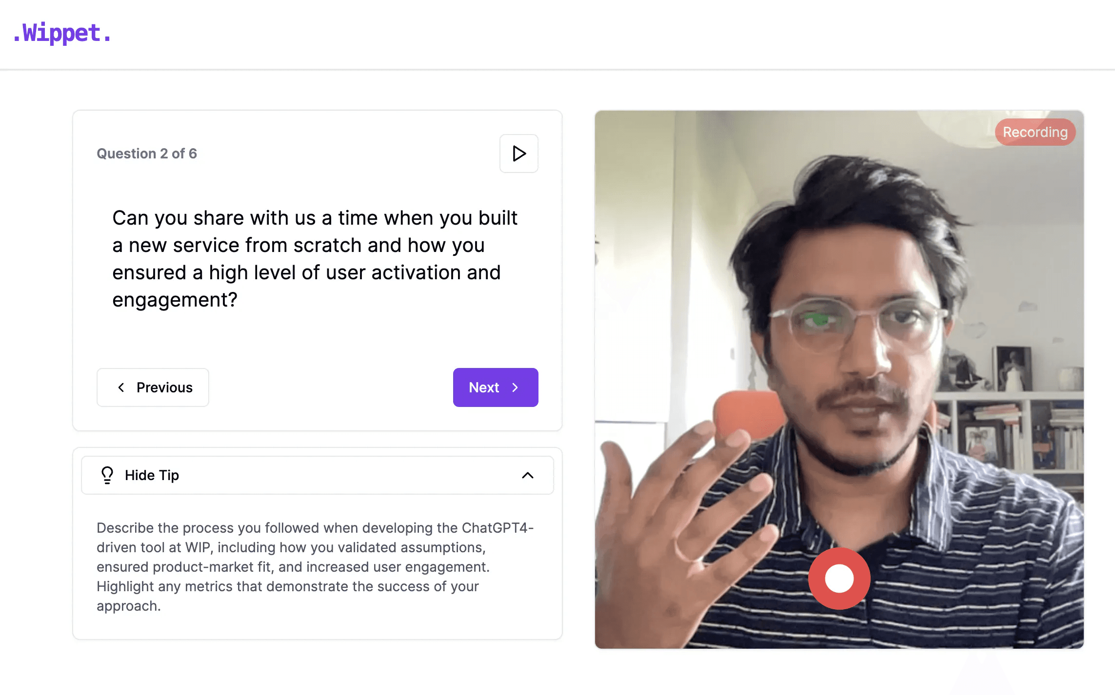 Wippet Dashboard Overview